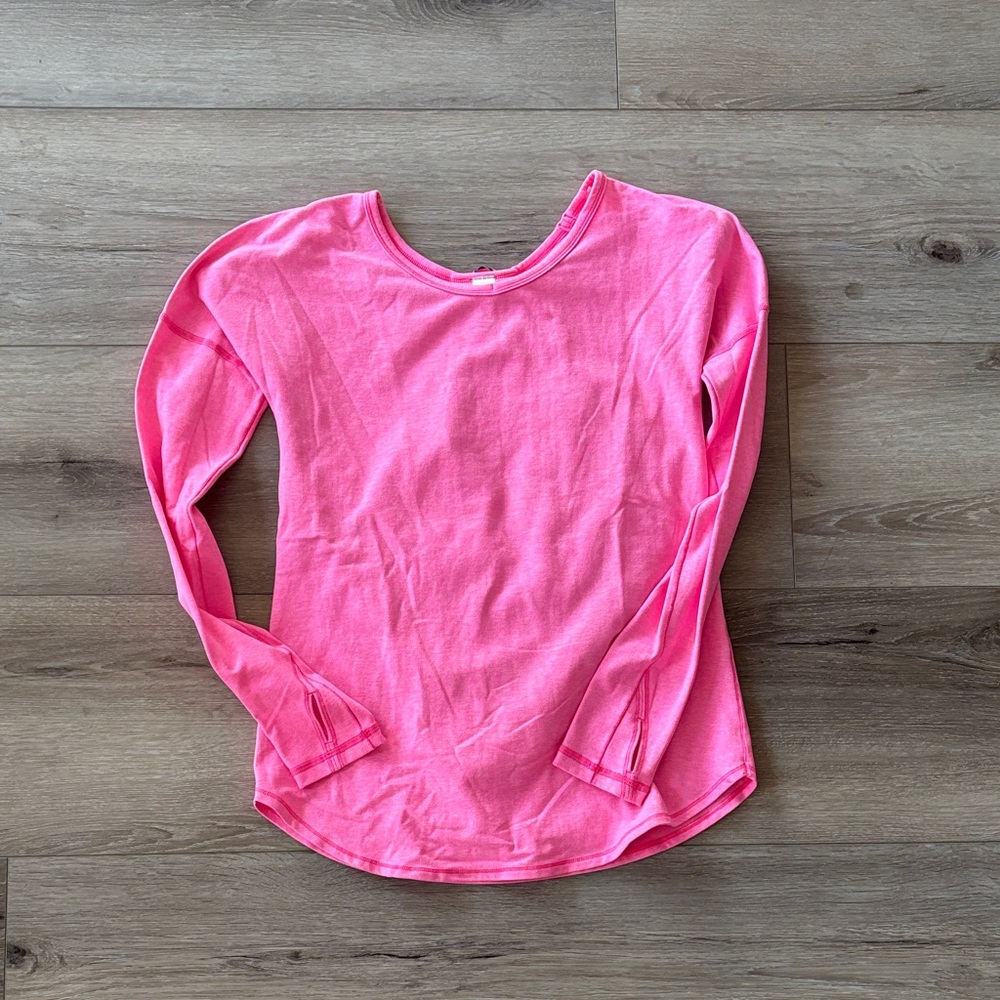 Ivivva Vibrant Pink Long Sleeve Shirt